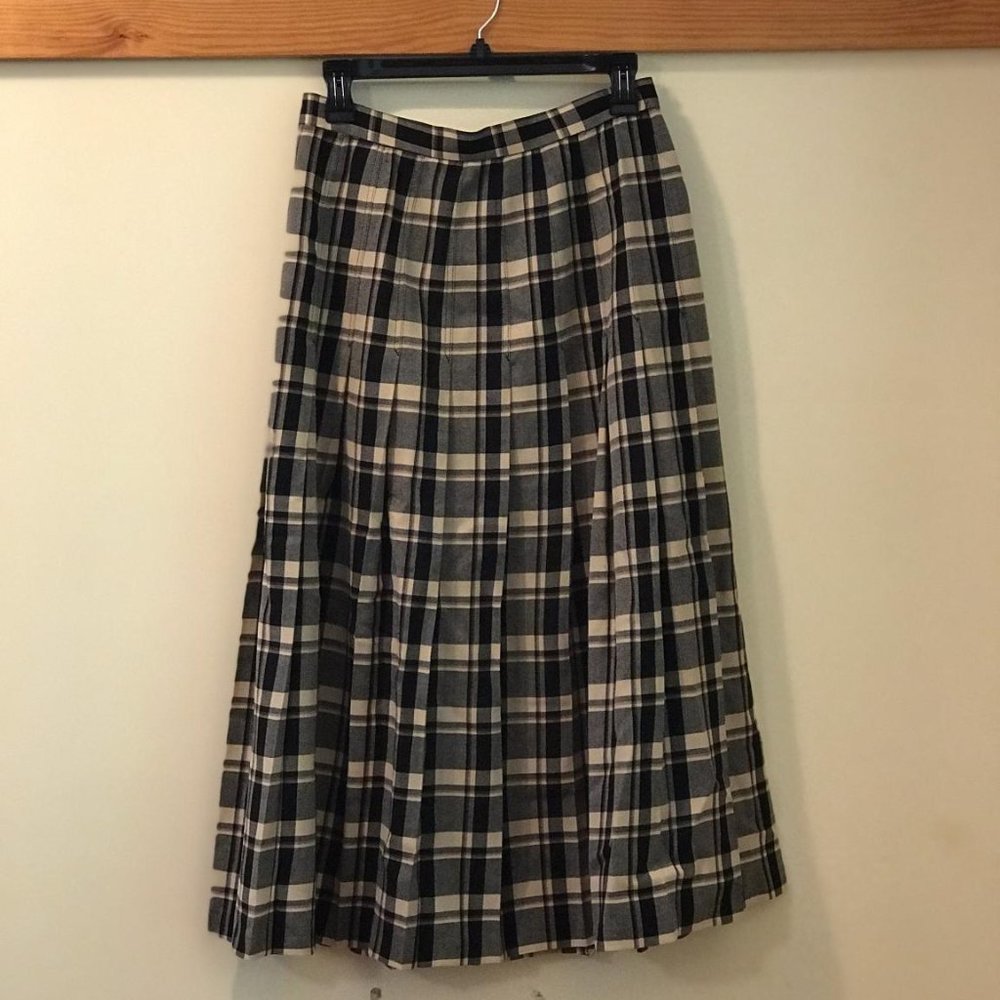 Vintage Pendleton Tartan Virgin Wool Skirt